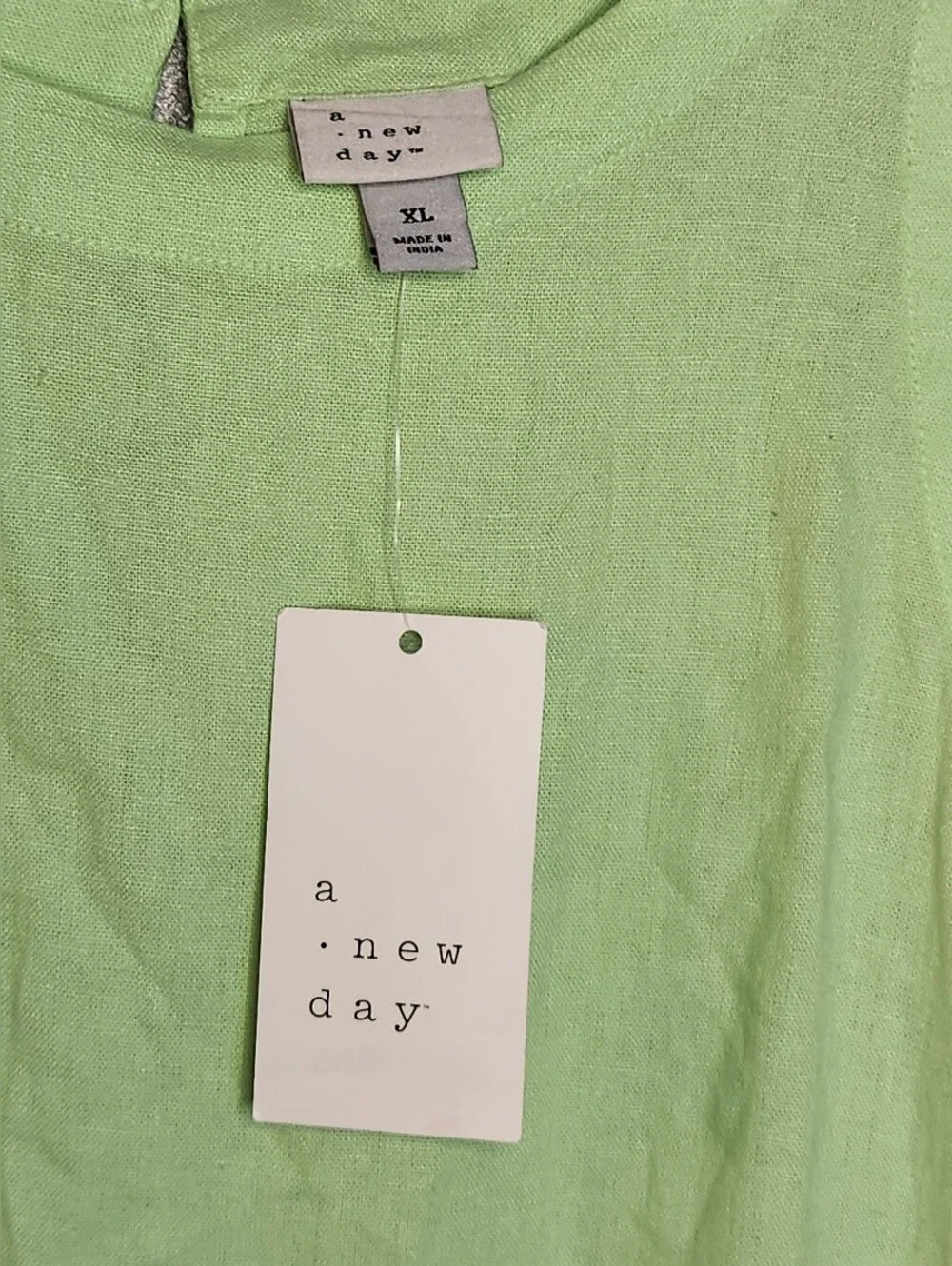 A New Day Sleeveless Linen Blend Sleeveless Dress Size XL - Picture 2 of 12